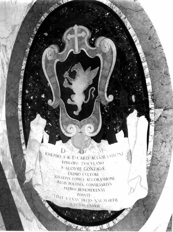 lapide tombale - ambito romano (sec. XVIII)